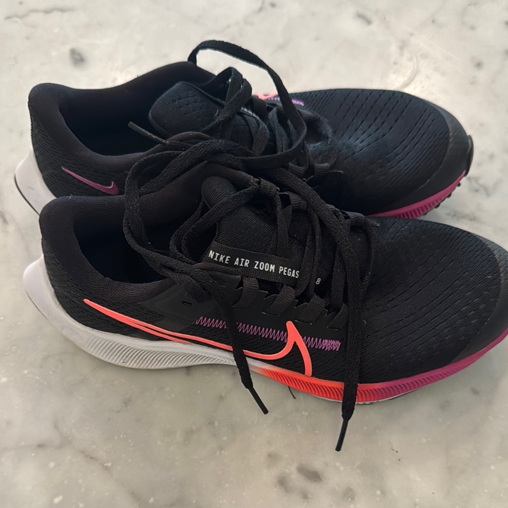 Nike Air Zoom Pegasus Women's Running Shoes - Black and Pink/ worn once